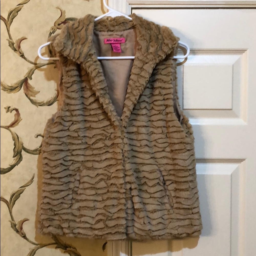 Betsey Johnson Faux Fur Vest
